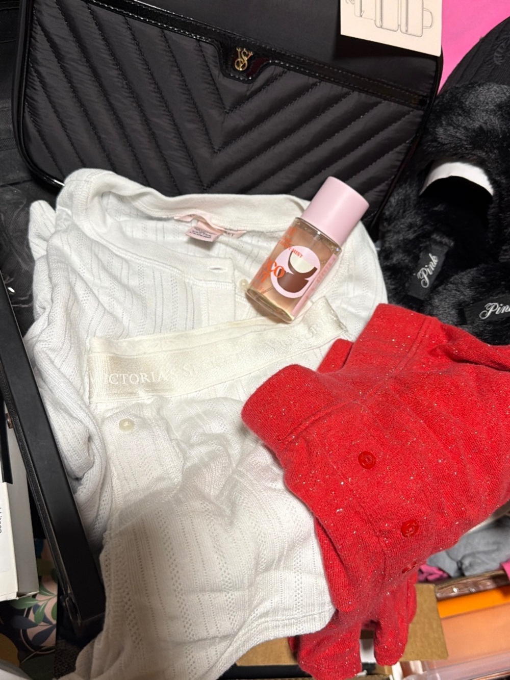 NWT Victoria’s Secret & PINK 5-Piece Luxe Bundle: Travel Bag, Slippers, Lounge &